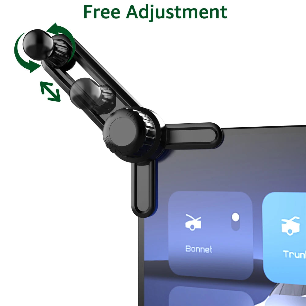 Car Display Screen Mobile Phone Stand Base with Extension Rod Universal 17mm Ball Head Car Phone Holder Fixed Base for Tesla 3/Y