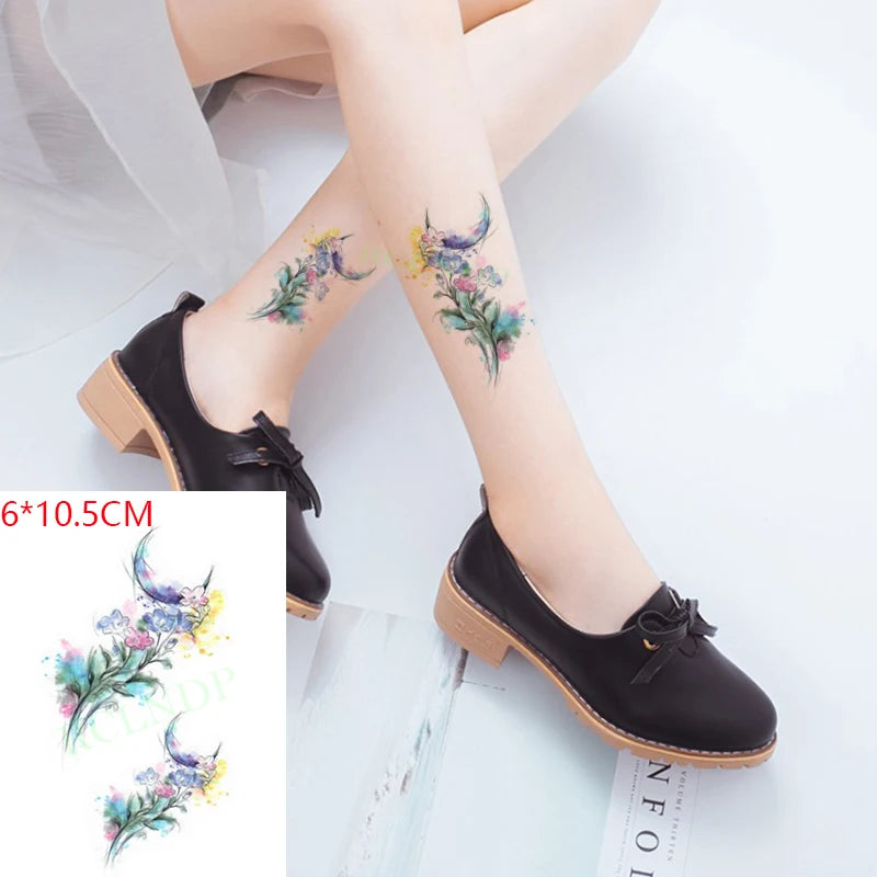 Anime Fire Flame Temporary Tattoo – Waterproof Flash Tattoo for Kids, Men & Women
