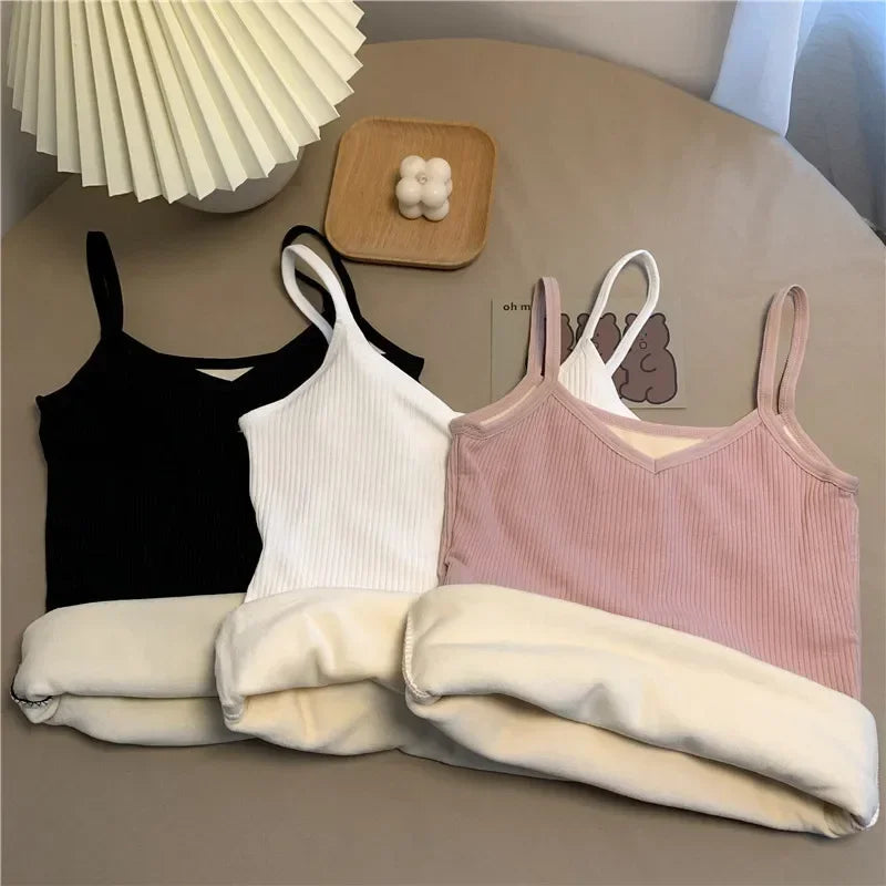 Women's Winter Warm Underwear – Solid Color Thermal Base Layer