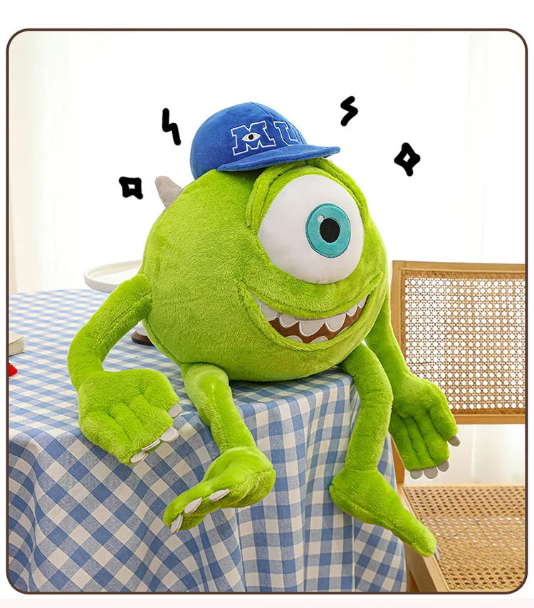 Mike Wazowski Plush Toy | Monsters University Stuffed Animal | Soft PP Cotton | 35cm, 60cm & 80cm