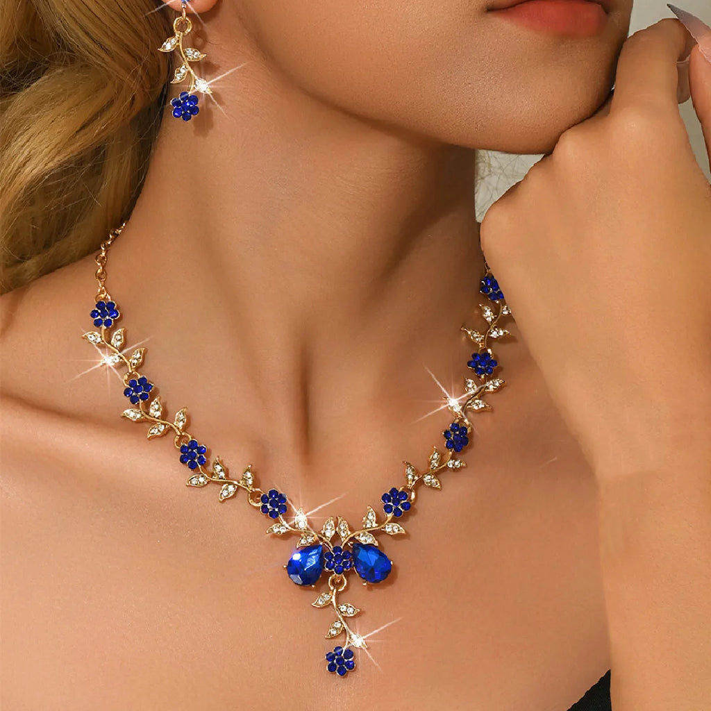 Elegant Flower Design Jewelry Set – Trendy All-Match Fashion Jewelry for Party & Daily Wear