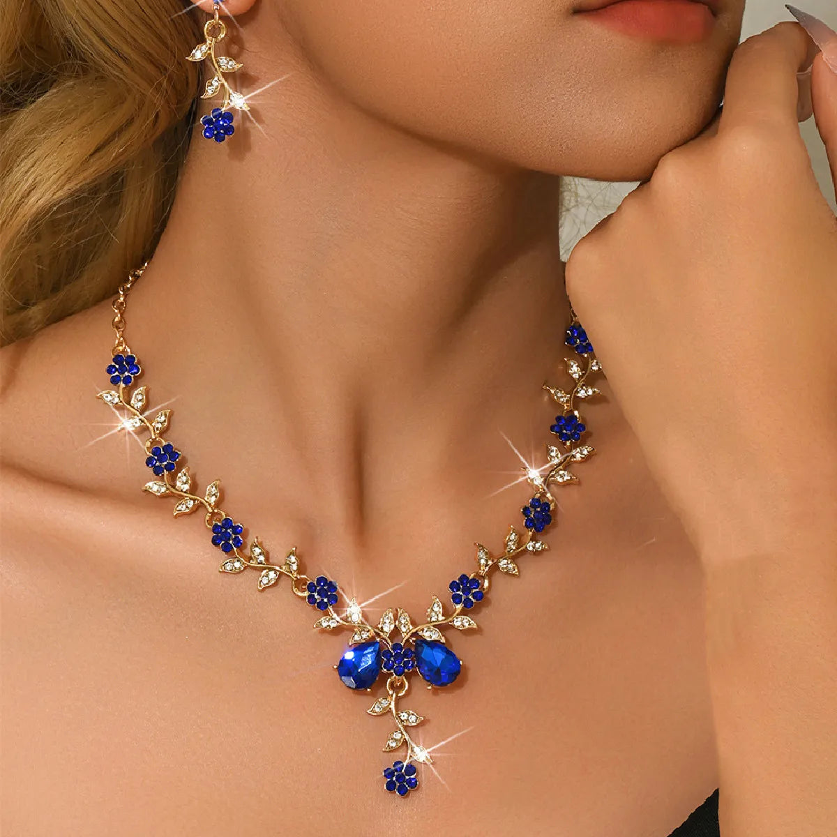 Elegant Flower Design Jewelry Set – Trendy All-Match Fashion Jewelry for Party & Daily Wear