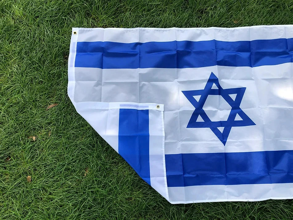 Israel National Flag – 90x150cm Polyester Israeli Banner for Indoor & Outdoor Decoration