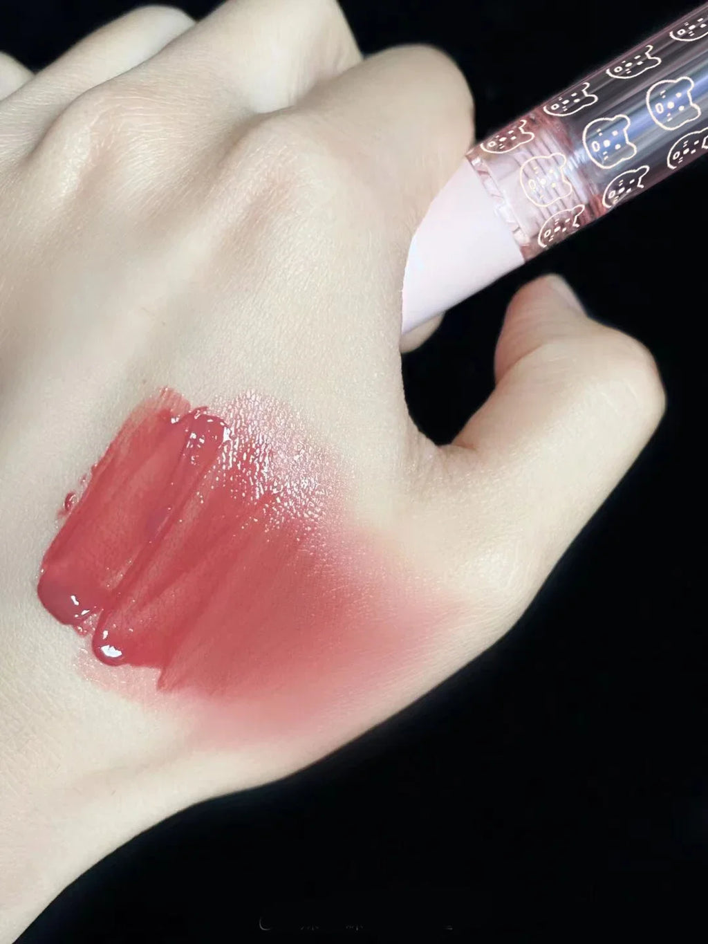 Cherry Pink Mirror Water Lip Gloss Lip Glaze Transparent Glass Lip Oil Waterproof Liquid Lipstick Nude Brown Clear Tint Makeup