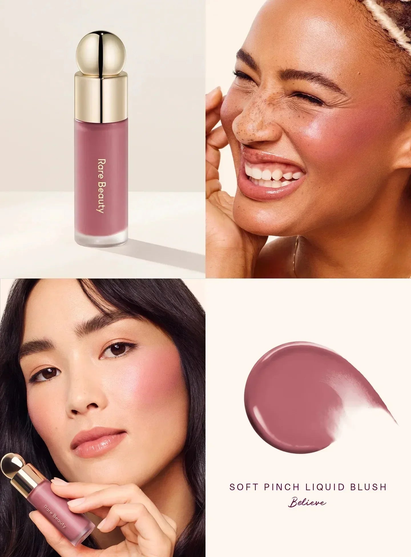 Rare Beauty Liquid Blusher – Highlight, Contour, Bronzer & Lip Gloss Collection