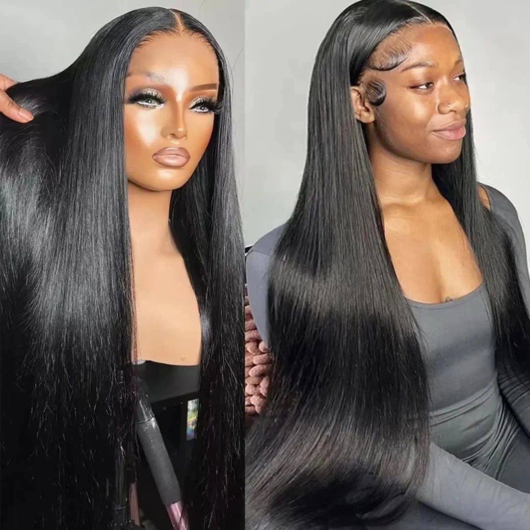 200 Density Straight Lace Front Wig Human Hair 13x4 HD Lace Front Wig for Women - Pre Plucked, Pre Cut, Bye Bye Knots