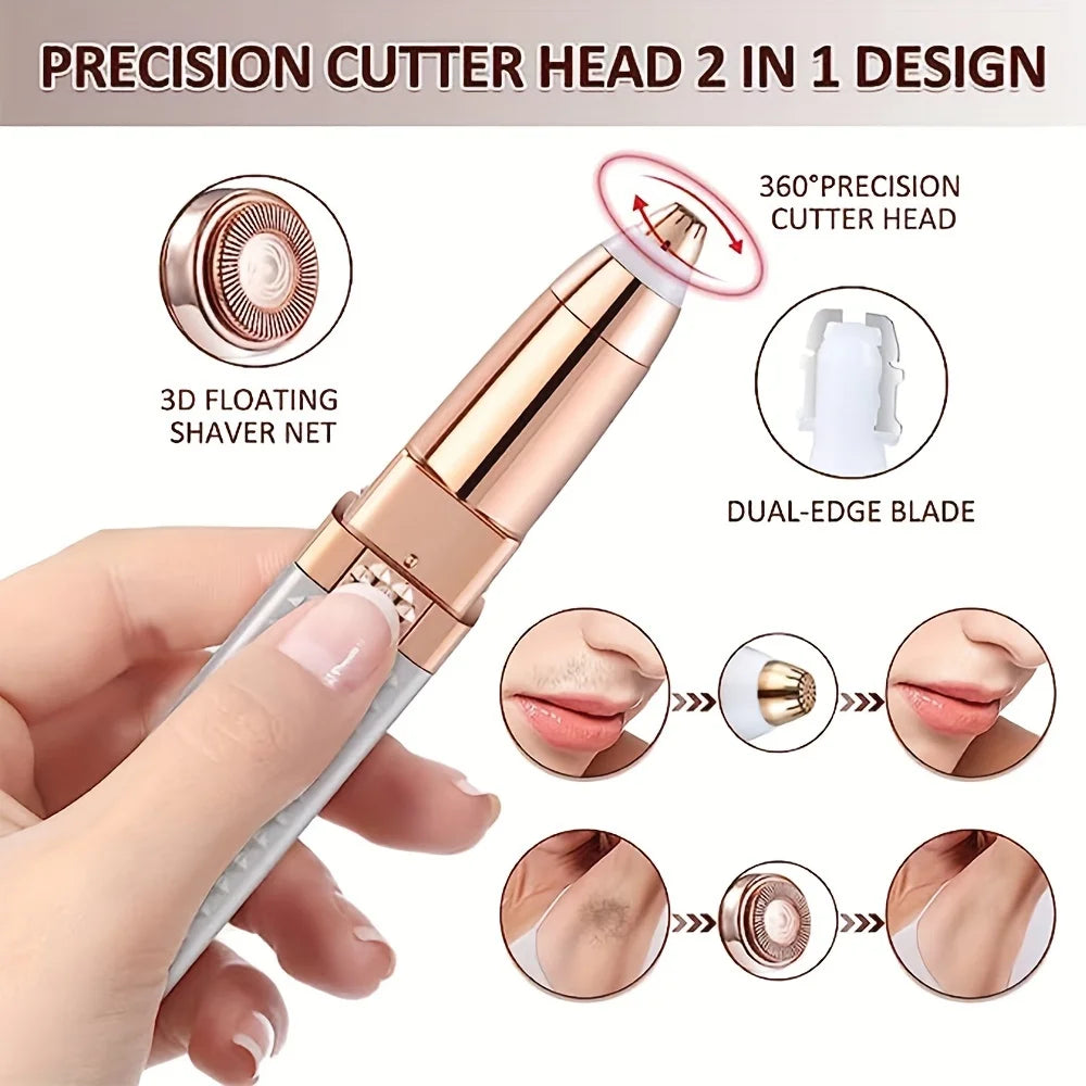 Rechargeable 4-in-1 Women's Electric Shaver – Bikini Trimmer, Shaver & Hair Removal Kit