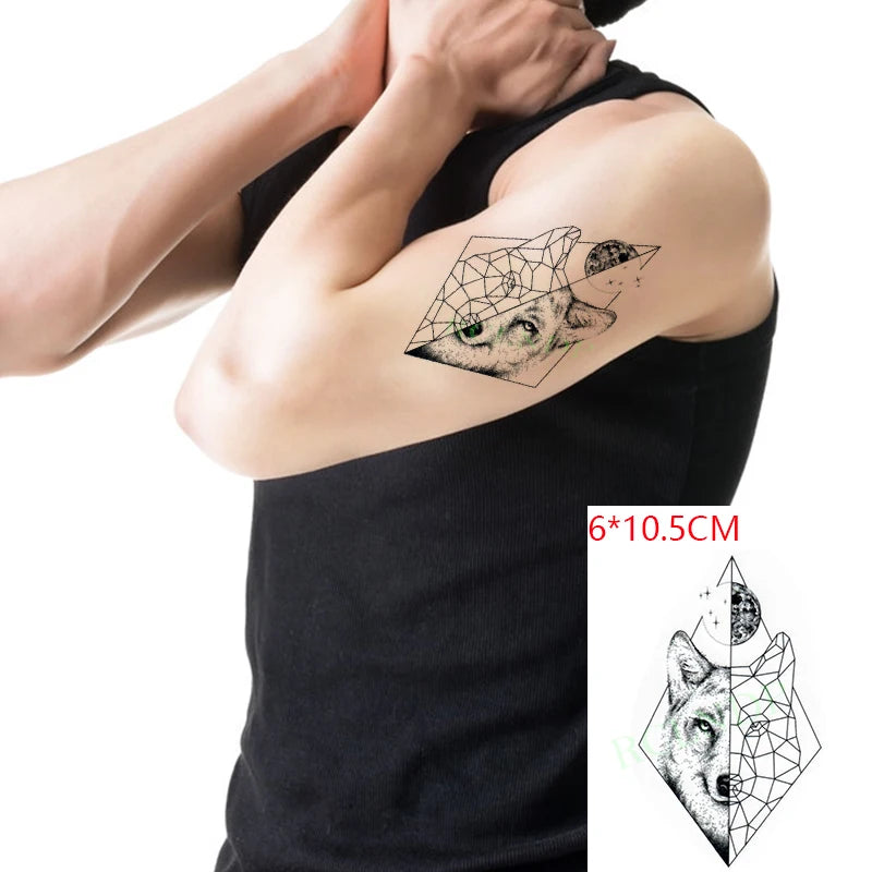 Anime Fire Flame Temporary Tattoo – Waterproof Flash Tattoo for Kids, Men & Women