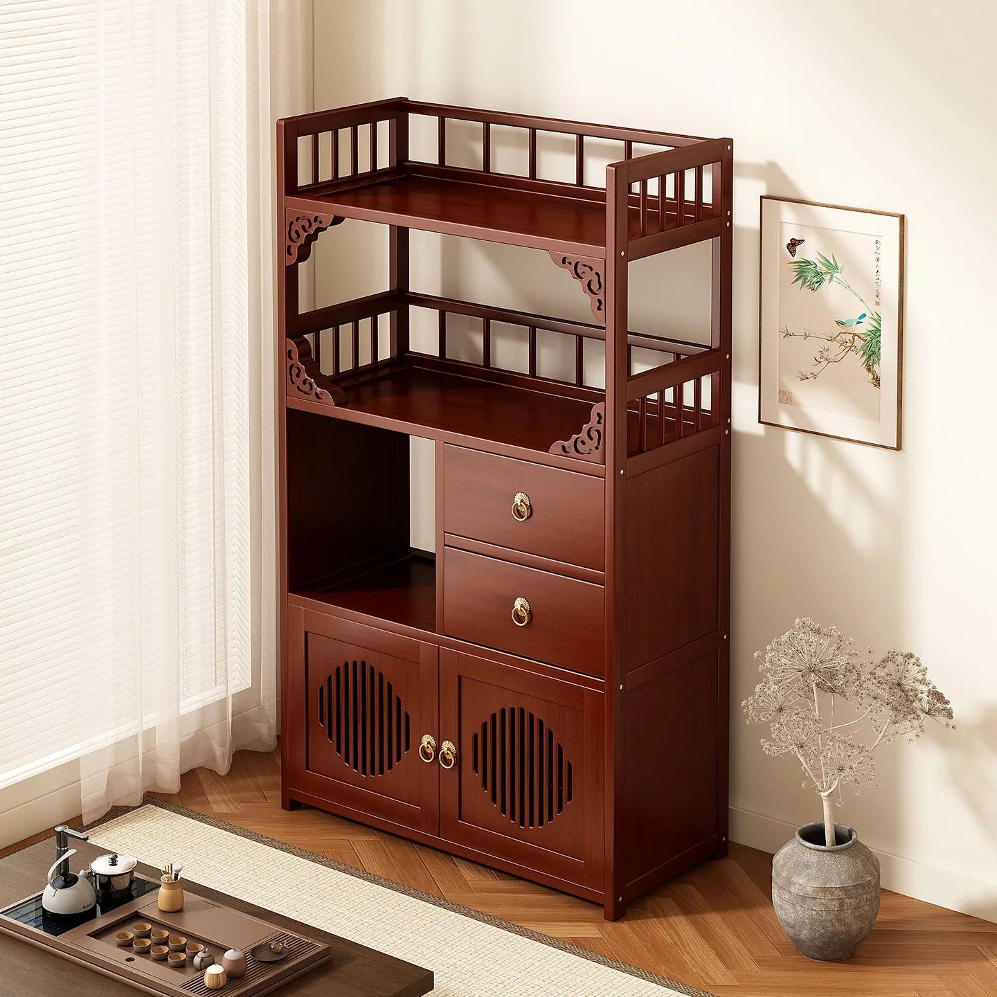 Multifunctional Storage Furniture with Drawers – Modern Home Organization Cabinet