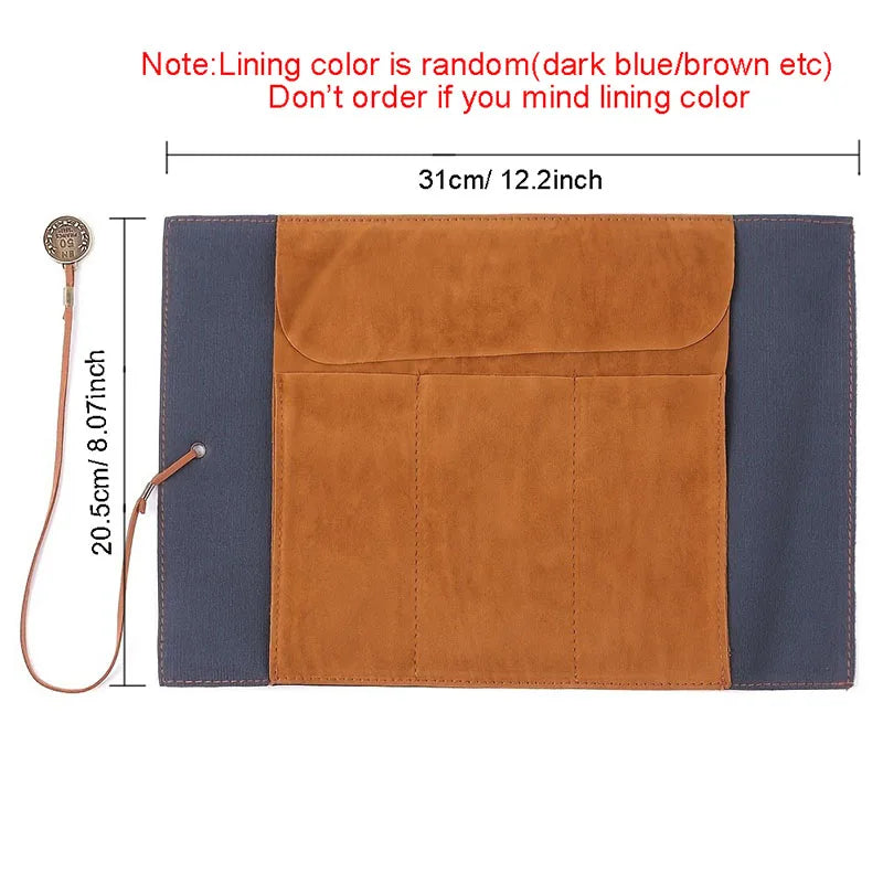 Treasure Map Leather PU Retro Boy Girl Pencil Bag Cosmetic Bag Roll Pen Bag For Student Gifts Stationery Brush Makeup Supplies