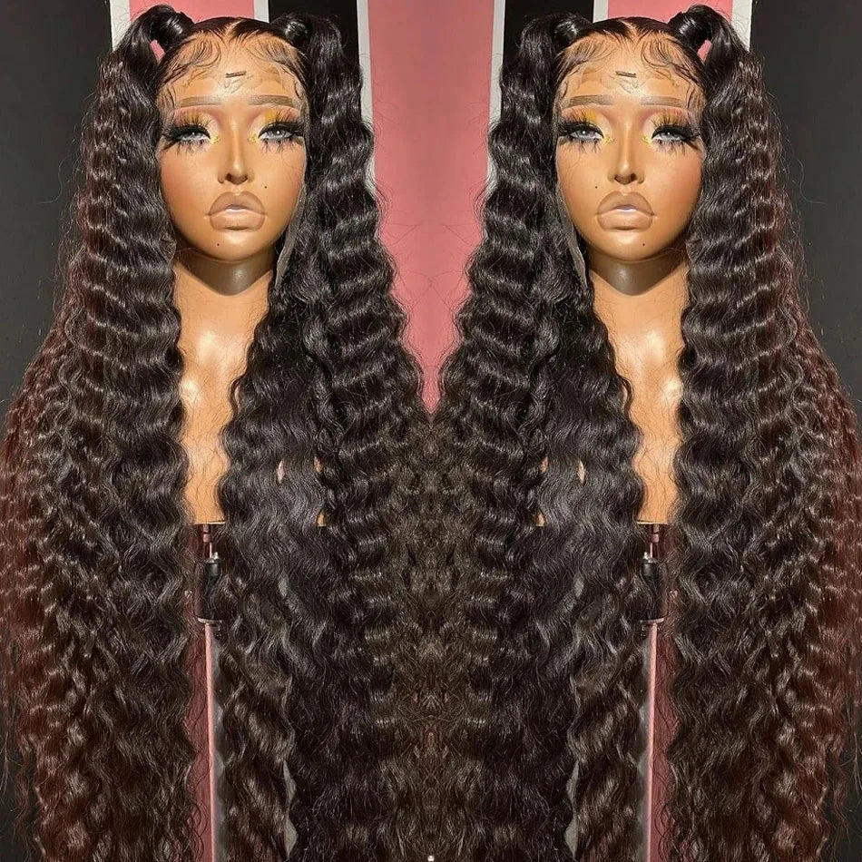 Beliself 300 Density Loose Deep Wave 13x6 HD Lace Frontal Wig Pre Plucked 13X6 HD Lace Wig Human Hair 5x5 HD Lace Closure Wig