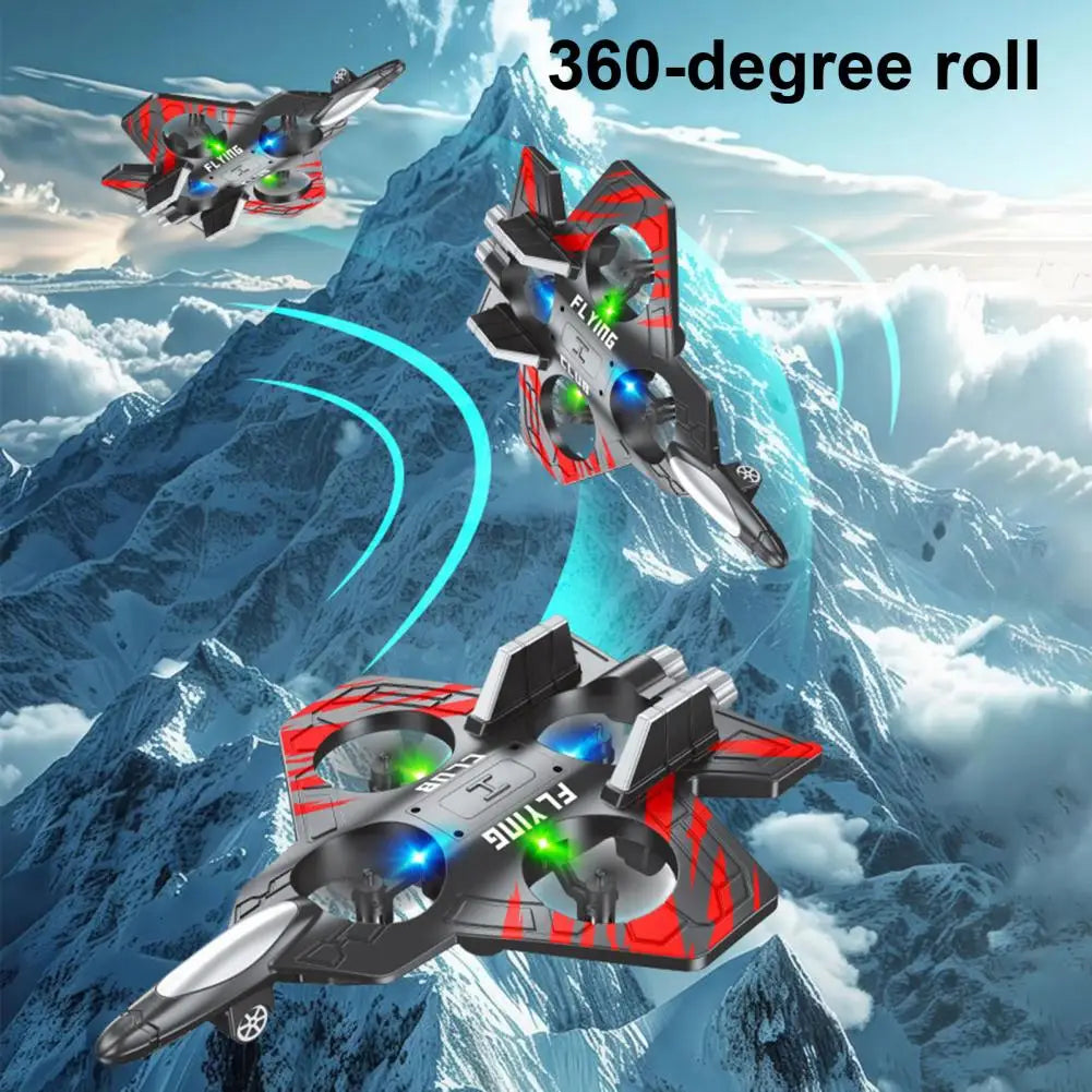 Remote Control Airplane Toy – 360° Stunt Flip Mini EPP Foam Fighter Jet for Kids & Adults (2.4GHz)