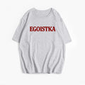 Hirsionsan American Retro Letter Printed T Shirt Women Summer Cotton Soft Short Sleeve Tee Female Oversized Higt Street Top 2025