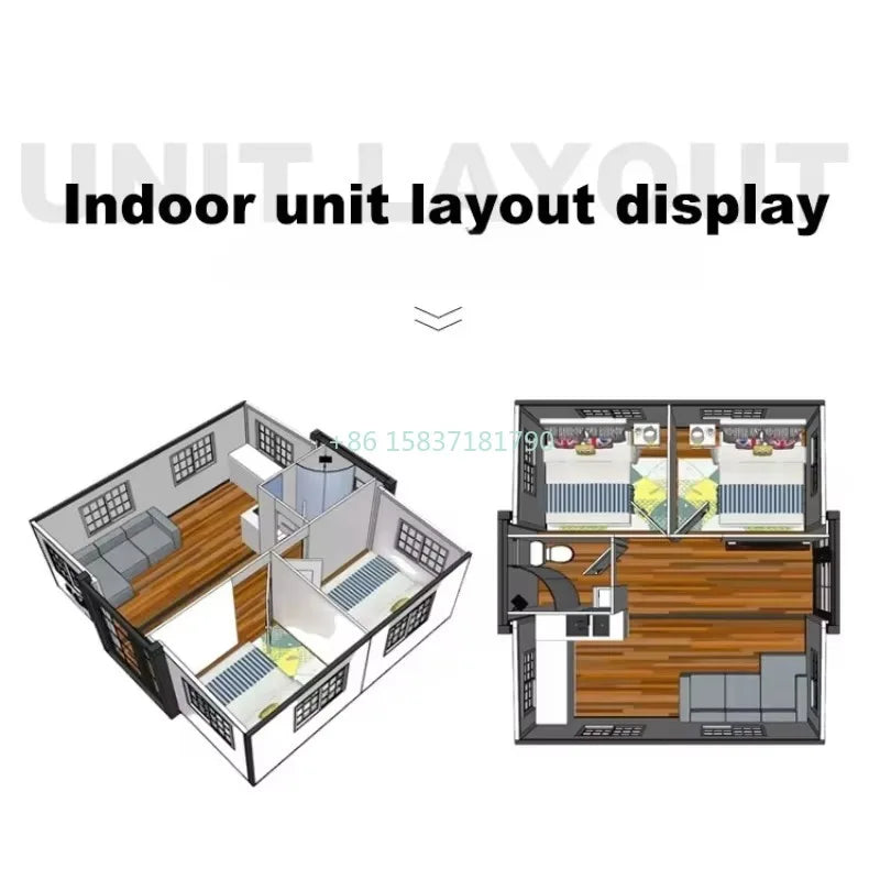 Movable Shipping Container Houses Ready to Living Prefabricated Container Home Modular Fold Out Prefab TIny Houses with Bedrooms