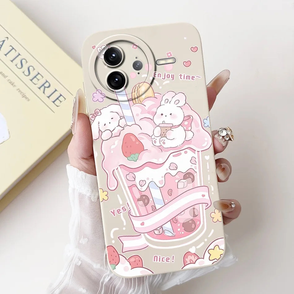 Xiaomi Poco F7 Ultra / F7 Pro Phone Case – Cute Cat & Panda Soft Silicone Shockproof Cover