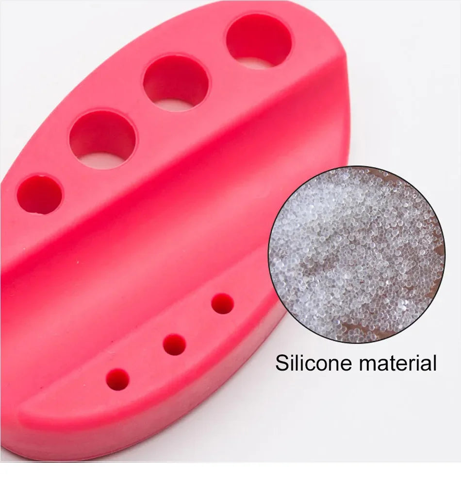 Oval Silicone Porta Cosmeticos Holder Stand For Microblading Pigment Ink Cup Machine Permanent Makeup Tattoo Accessories Supplie