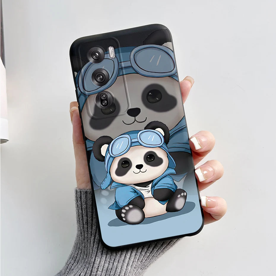 OPPO Reno 12 Pro 5G Phone Case – Cute Rabbit & Panda Soft Silicone Cover (CPH2629)