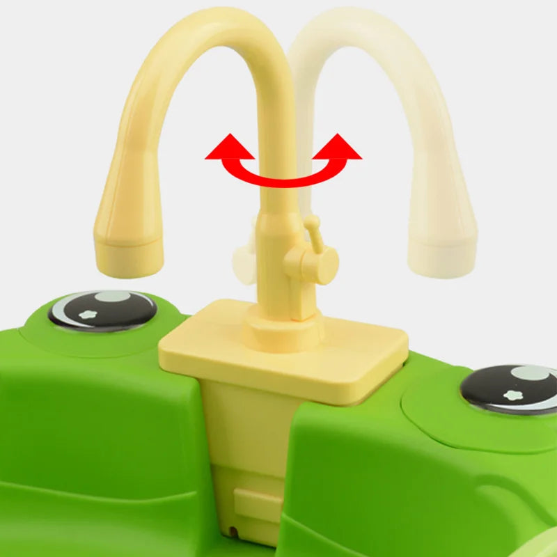 Kids Mini Sink Kitchen Toy Set Dishwashing Simulated Educational Play House Games Sink Set Children Christmas Gift Kitchen Toys