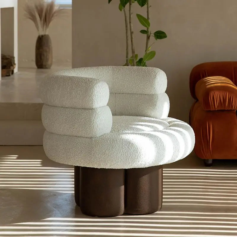 Modern Single Sofa – Lazy Luxury Nordic Corner Sofa for Bedroom & Balcony