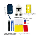 Complete Set of Table Tennis Umpire's Kit,Includes Ruler, Time--out Cards, Penalty Cards, Net Rubber Measuring Cards, Side Toss