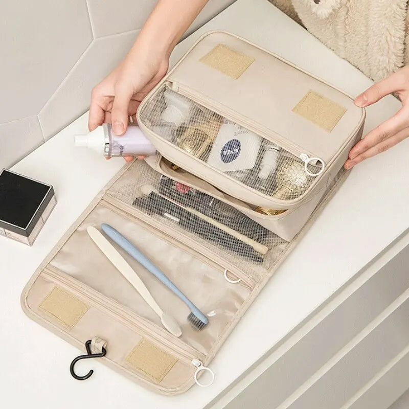 Makeup Bag Travel Cosmetic Bags Toiletries Organizer Waterproof Storage Neceser Bathroom Hook Wash Pouch High Quality Women