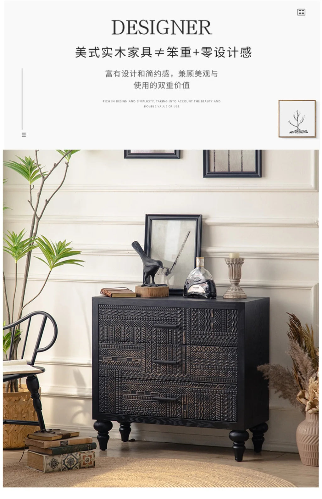 European Quality Living Room Cabinet – Premium Storage Display Unit