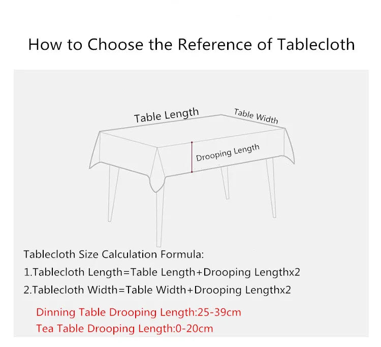 Christmas Tablecloth | Waterproof & Oil-Proof Rectangular Santa Claus Table Cloth | Home, Hotel & Party Decor