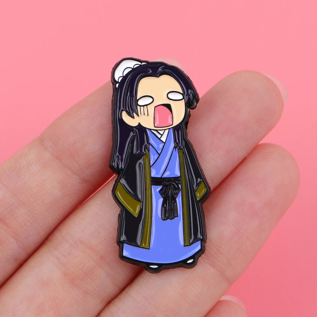 Cute Girls Enamel Pin Anime Characters Brooches on Clothes Badge Bag Clothes Kawaii Cat Lapel Woman Men Jewelry Fans Adults Gift
