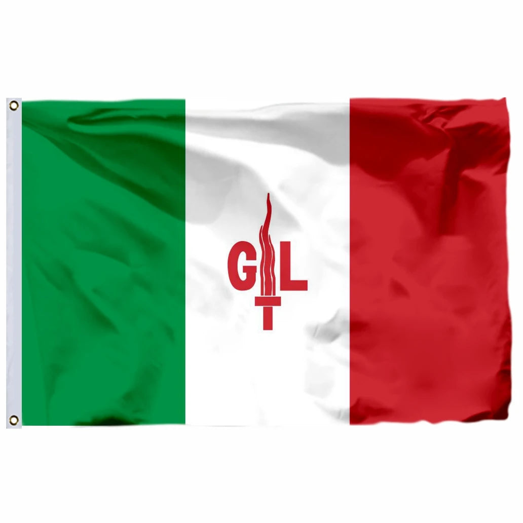 Italian National Flag – Durable Italy Tricolor Banner with Double Stitched Edges & Brass Grommets