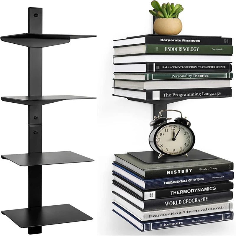 Wall Bookcase – Living Room Storage Shelving Unit for Books & Display