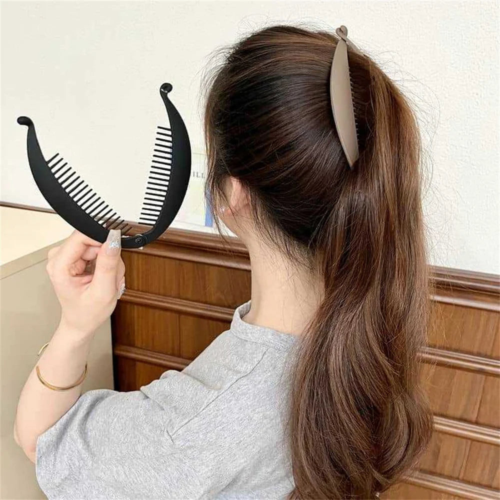 Banana & Fish Shaped Hair Clips – 2/3-Pack Stylish Claw Clips for Women