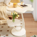Cream Windblown Hair Coffee Table – Modern Minimalist Small Side Table for Living Room