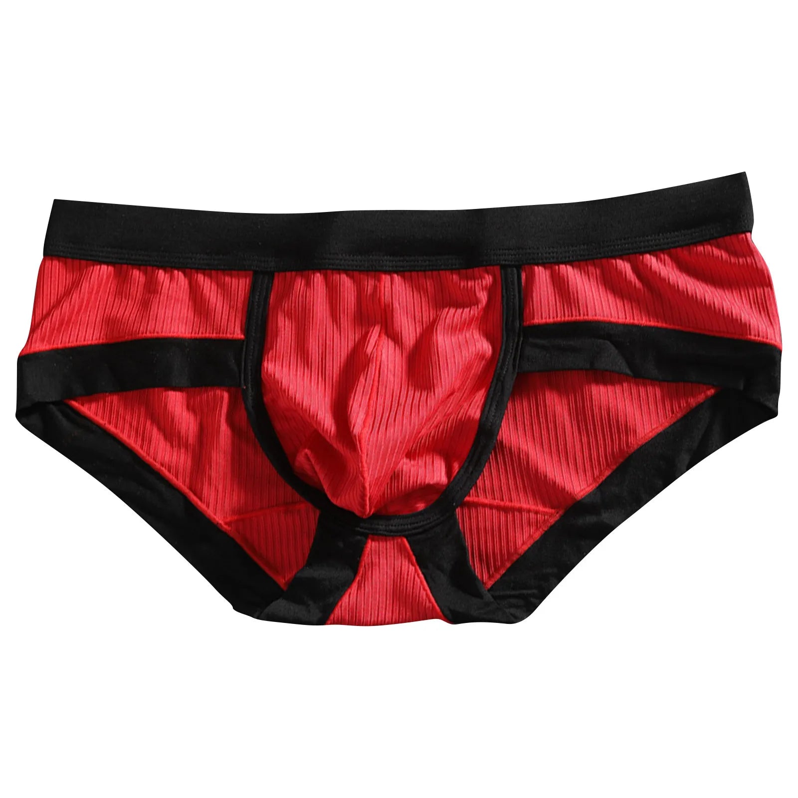 Men's Low-Waist Sexy Striped Briefs – U-Convex Breathable Soft Fiber Underwear