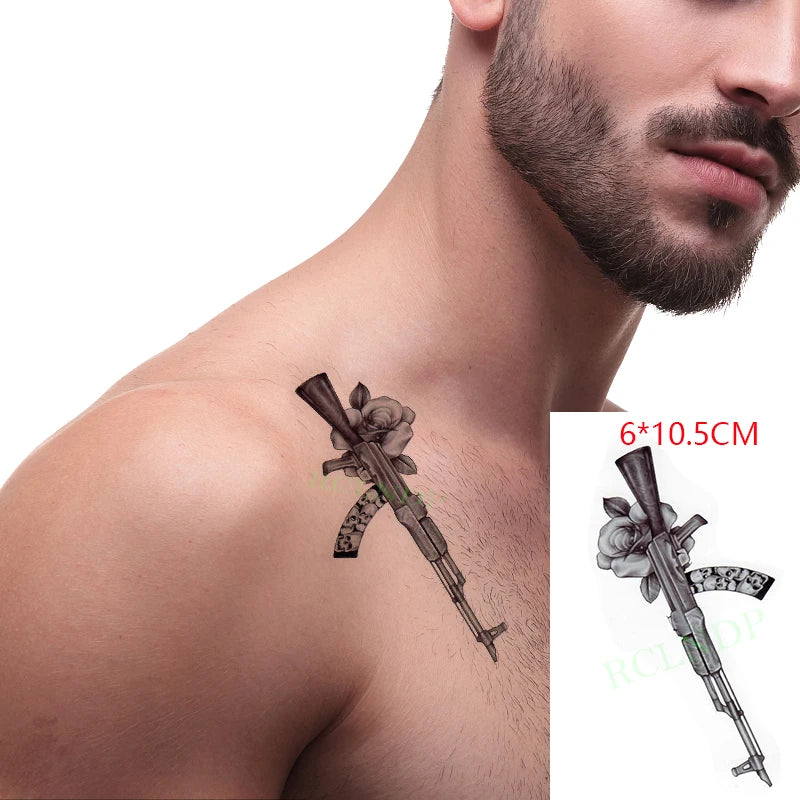 Anime Fire Flame Temporary Tattoo – Waterproof Flash Tattoo for Kids, Men & Women