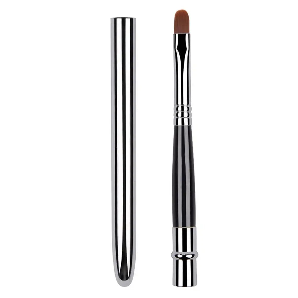 Lip Gloss & Lipstick Brush – Concealer & Lip Makeup Brush with Protective Cap