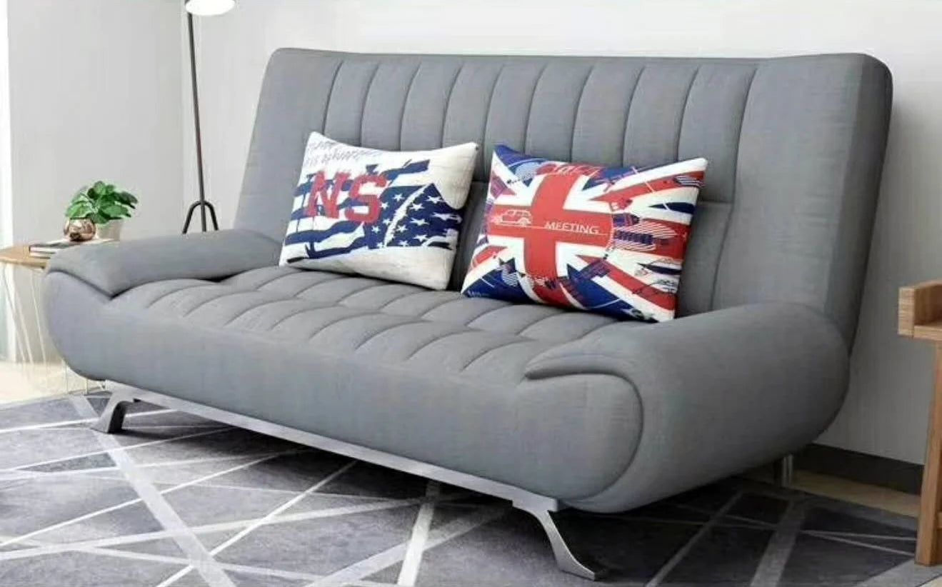 PU Leather Foldable Sofa Bed – Modern Office & Living Room Convertible Sofa