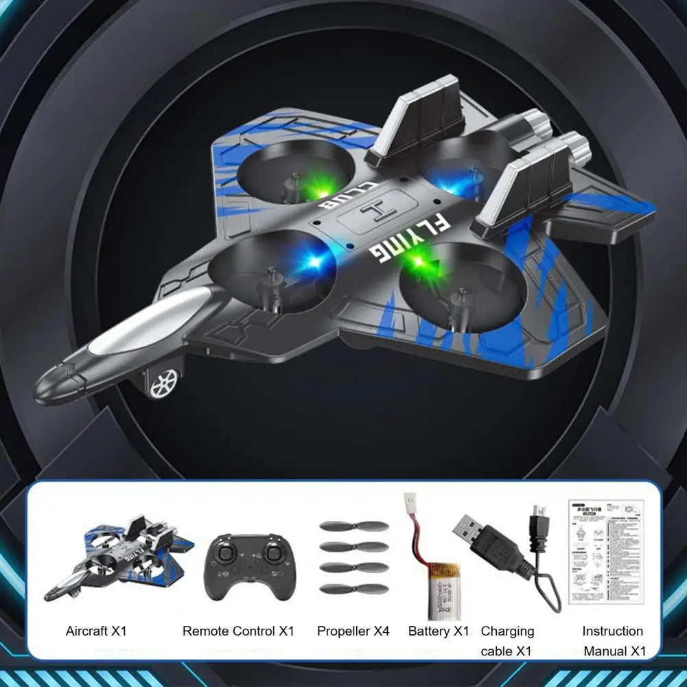 Remote Control Airplane Toy – 360° Stunt Flip Mini EPP Foam Fighter Jet for Kids & Adults (2.4GHz)