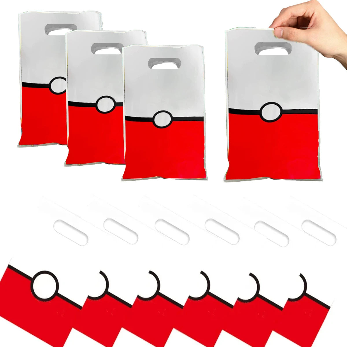 Pokemon Party Bags 16.5*25cm Pikachu Birthday Candy Bag Loot Bag Birthday Party Supplies Decorations Kids Toys Gift Party Favors