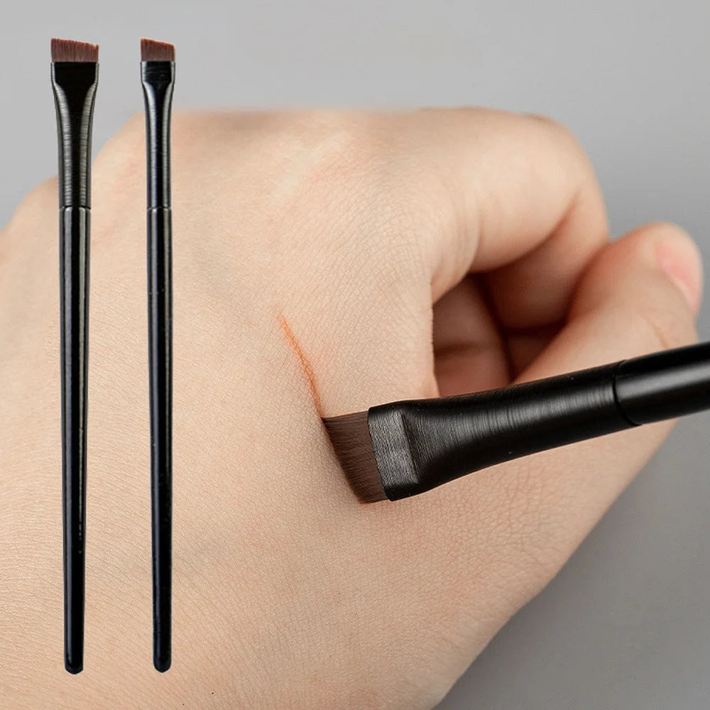 Eyebrow & Eyeliner Brush Set – Professional Flat Blade Contour & Liner Brow Tools