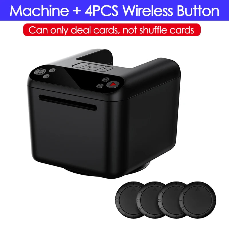 3 Decks Poker Playing Card Dealing Machine 360° Rotating Automatic Card Dealer Smart Dispenser Rechargeable 5000mAh