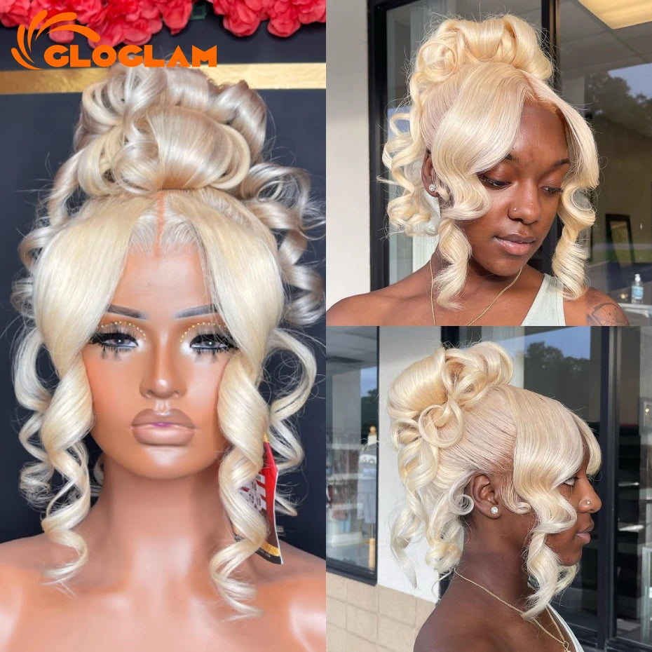 Body Wave 250 Density 13x4 13x6 360 Lace Front Wig Human Hair Pre Plucked Raw Vietnamese Blonde 613 Lace Frontal Wigs 30 40 Inch