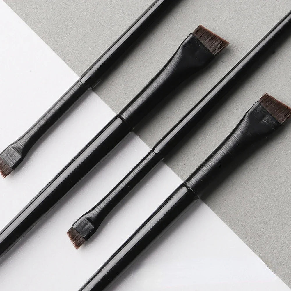 Eyebrow & Eyeliner Brush Set – Professional Flat Blade Contour & Liner Brow Tools