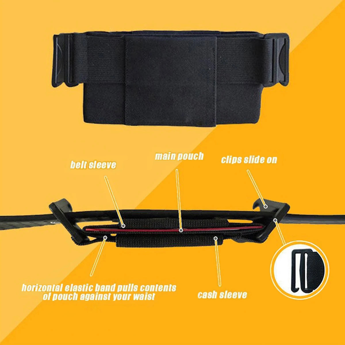 Elastic Invisible Running Waist Pack – Lightweight Mini Phone Belt Bag for Sports & Fitness