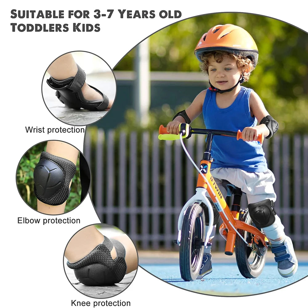 Kids Knee Pads & Elbow Pads Set – Protective Safety Gear for Children Ages 3–7