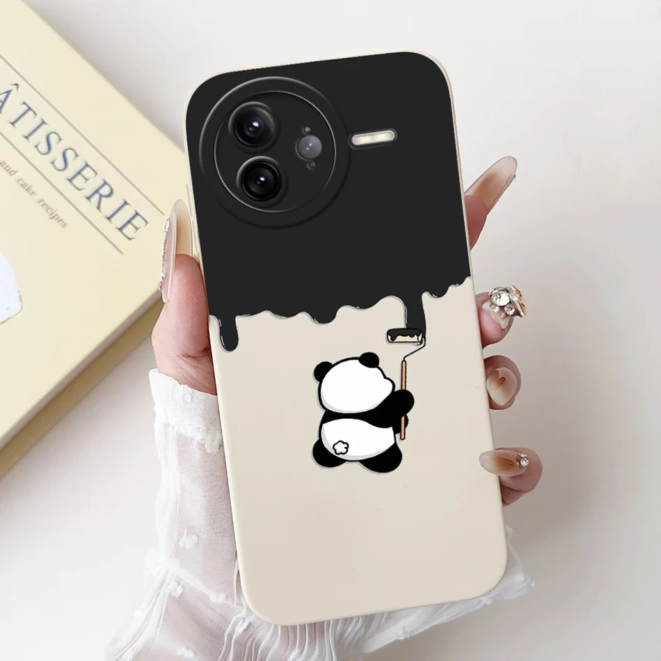 Xiaomi Poco F7 Ultra / F7 Pro Phone Case – Cute Cat & Panda Soft Silicone Shockproof Cover
