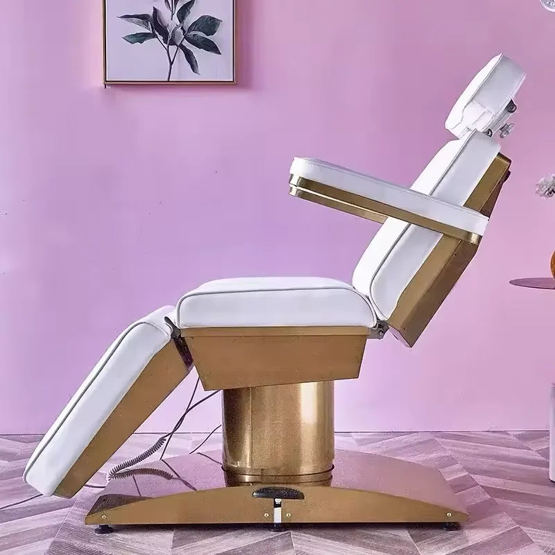 Professional Beauty Salon Bed – 3 or 4 Motor Metal Base with Manual & Remote Control
