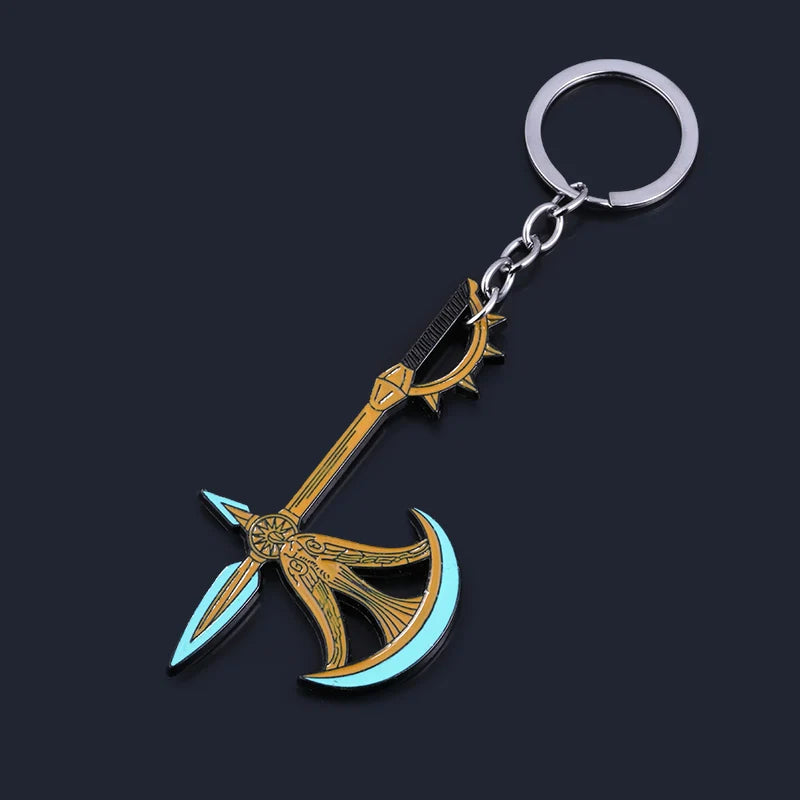 Anime Deadlys Seven Sins Escanor Rhitta Keychain Nanatsu no Taizai Axe Bottle Opener Pendant Keyring for Men women Gift Jewelry