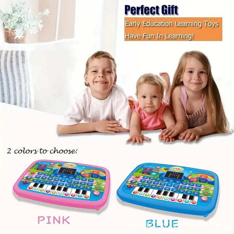 Kids Educational LED Tablet Toy – Literacy, Math & Music Learning for Ages 3+ (Birthday & Christmas Gift)