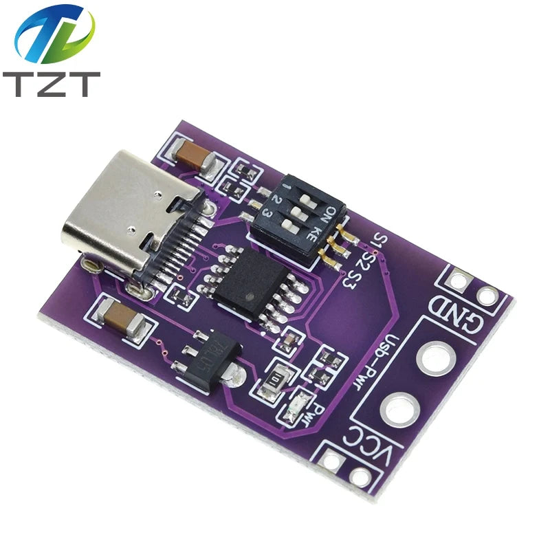 USB-C Fast Charge Trigger Module – QC AFC PD2.0 PD3.0 to DC Polling Detector for Notebook Power Supply