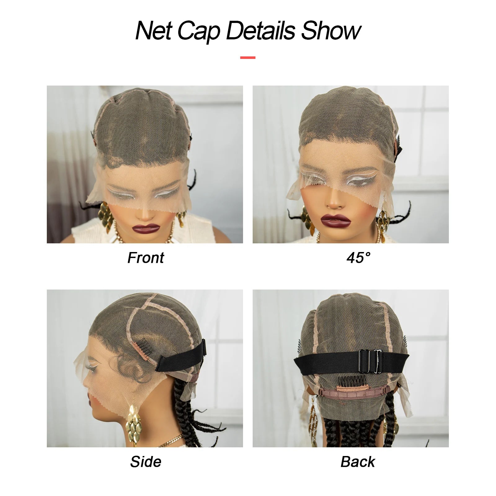 Synthetic Cornrow Braided Wigs Full Lace Short Cute Bob Wigs for Women Girls 14inch Lace Frontal Braided Lace Wig with Baby Hair